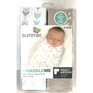 SwaddleMe Small 0-3 Mo 2 Pack Infant Swaddle Arrows Boy Western Boho Shower Gift